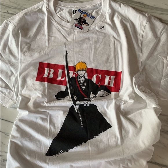 Uniqlo Tops Nwt Bleach Manga X Uniqlo Collaboration T Shirt Poshmark